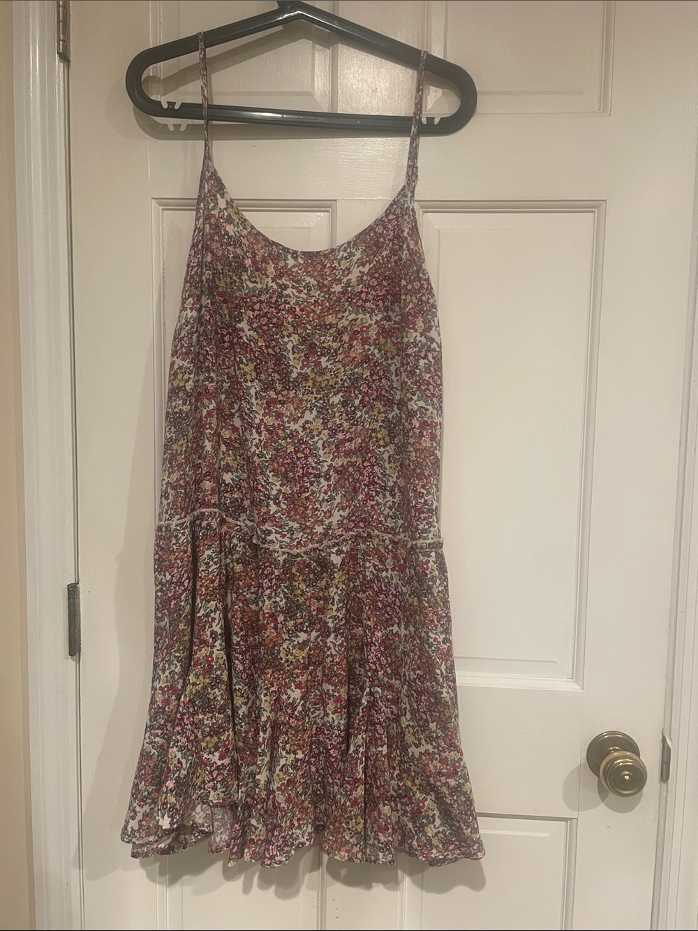 wild fable Pink Floral Spaghetti-Strap Mini Dress
